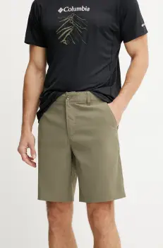 Columbia pantaloni scurti outdoor Tech Trail culoarea verde, 2114764 imagine