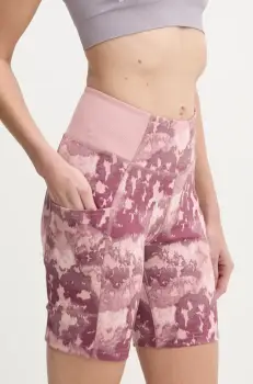 Columbia pantaloni scurti sport Boundless Trek femei, culoarea negru, neted, high waist, 2074471 imagine