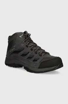 Columbia pantofi Crestwood Mid Waterproof barbati, culoarea gri, 2100641 imagine