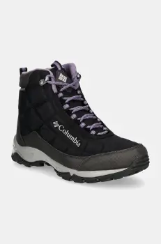 Columbia pantofi Firecamp femei, culoarea negru, izolat, 2099891 imagine