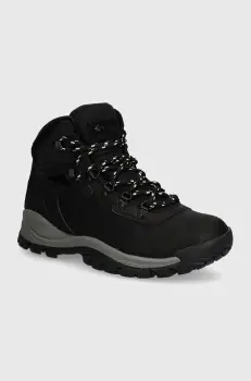 Columbia pantofi Newton Ridge Plus femei, culoarea negru, izolat, 1424692 imagine