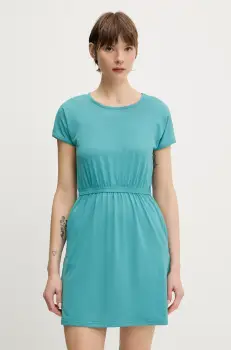 Columbia rochie sport Chill River culoarea verde, mini, drept, 2126072 imagine