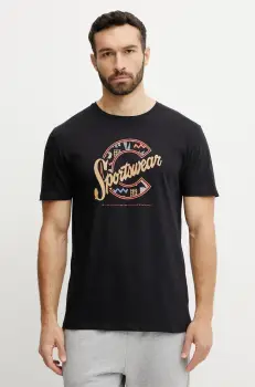 Columbia tricou din bumbac barbati, culoarea negru, cu imprimeu imagine