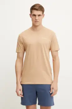 Columbia tricou din bumbac North Cascades barbati, culoarea maro, cu imprimeu, 1834041. imagine