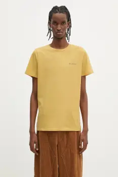 Columbia tricou din bumbac Rapid Ridge Back Graphic barbati, culoarea galben, cu imprimeu 1934824 imagine