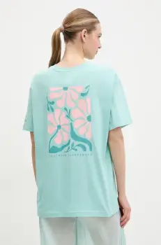 Columbia tricou din bumbac Rolling Bend femei, culoarea turcoaz, 2120031 imagine