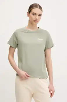 Columbia tricou din bumbac Rolling Bend femei, culoarea verde, 2120021 imagine