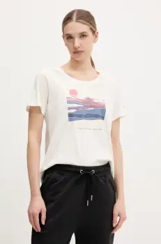 Columbia tricou Ruby Springs femei, culoarea alb, 2120051 imagine