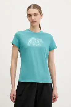 Columbia tricou Ruby Springs femei, culoarea verde, 2120061 imagine