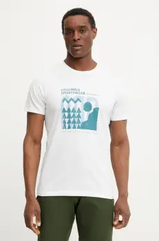 Columbia tricou sport Sun Trek culoarea negru, cu imprimeu, 1931172 imagine
