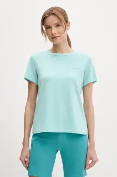 Columbia tricou sport Sun Trek culoarea turcoaz, 2119711 imagine