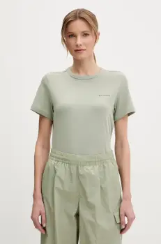 Columbia tricou sport Sun Trek culoarea verde, 2119711 imagine