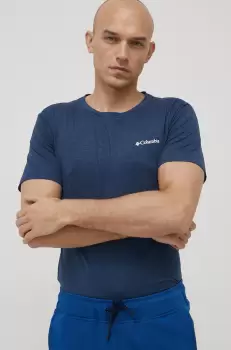 Columbia tricou sport Tech Trail Graphic culoarea albastru marin, cu imprimeu imagine