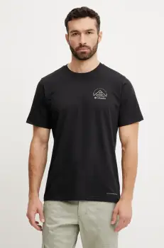 Columbia tricou sport Tunnel Valley culoarea negru, neted, 2119563 imagine