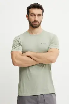 Columbia tricou sport Zero Rules culoarea verde, uni, 2118501 imagine