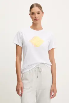 Columbia tricou Sun Trek femei, culoarea alb, 2120133 imagine