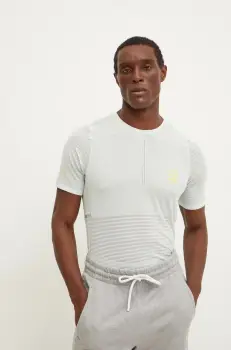 Compressport tricou de alergare Pro Racing culoarea verde, neted, ATSM3615 imagine