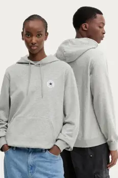 Converse bluza culoarea gri, cu gluga, cu imprimeu, 10026983-A02 imagine