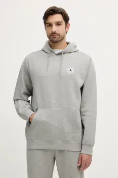 Converse bluza culoarea gri, cu gluga, cu imprimeu, CVM5K981 imagine