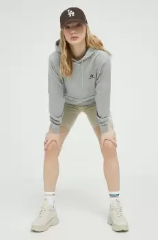 Converse bluza culoarea gri, cu gluga, melanj imagine