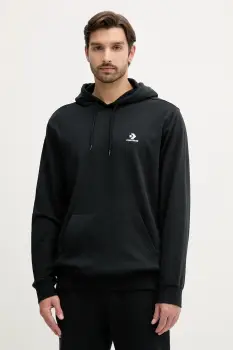 Converse bluza culoarea negru, cu gluga, cu imprimeu, CVM5K874 imagine