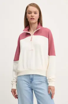 Converse bluza femei, culoarea bej, cu imprimeu, 10026781-A06 imagine