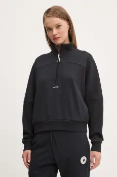 Converse bluza femei, culoarea negru, neted, 10026781-A03 imagine