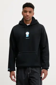 Converse bluza X DORAEMON GRAPHIC culoarea negru, cu gluga, cu imprimeu, 10028895.A01 imagine