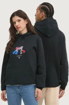 Converse bluza x Transformers culoarea negru, cu gluga, cu imprimeu, 10027820-A01 imagine