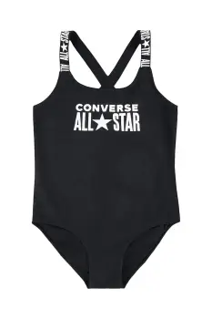 Converse costum de baie dintr-o bucata pentru copii culoarea negru, 3CD456 imagine