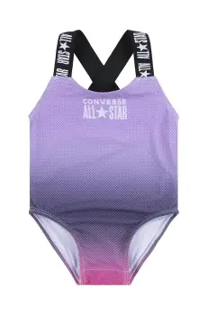 Converse costum de baie dintr-o bucata pentru copii culoarea violet, 3CD418 imagine
