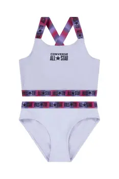 Converse costum de baie pentru copii din doua piese culoarea violet, 3CD419 imagine