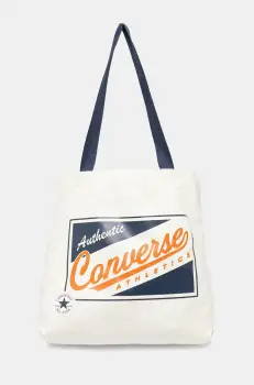 Converse geanta de bumbac culoarea bej, 10027609-A01 imagine