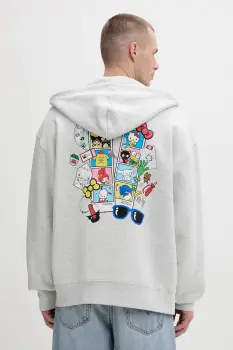 Converse hanorac cu fermoar de bumbac x HELLO KITTY imagine