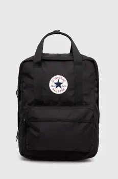 Converse rucsac culoarea negru, mare, cu imprimeu imagine