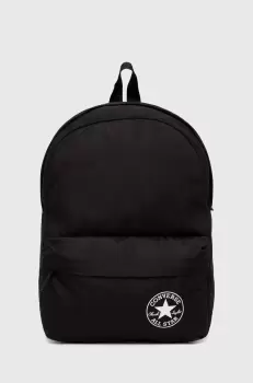 Converse rucsac culoarea negru, mare, cu imprimeu imagine