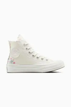 Converse tenisi Chuck 70 culoarea alb, A13541C imagine