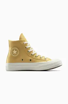 Converse tenisi Chuck 70 culoarea galben, A12554C imagine