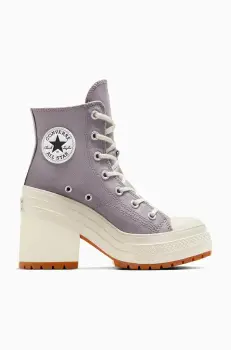 Converse tenisi Chuck 70 De Luxe Heel culoarea violet, A12575C imagine