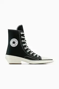 Converse tenisi Chuck 70 De Luxe Pointed culoarea negru, A13016C imagine