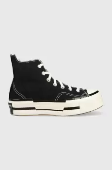 Converse tenisi Chuck 70 Plus femei, culoarea negru, A00916C imagine