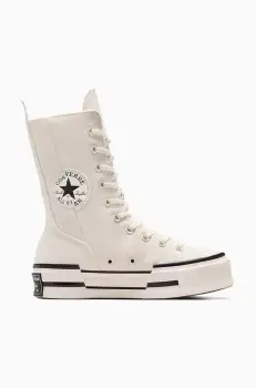 Converse tenisi Chuck 70 Plus Xhi femei, culoarea alb, A08261C imagine