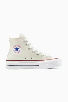 Converse tenisi Chuck Taylor All Star Lift culoarea alb, A15538C imagine