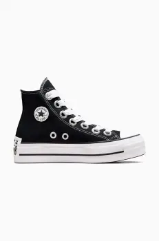 Converse tenisi Chuck Taylor All Star Lift culoarea negru, A10424C imagine
