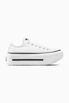 Converse tenisi Chuck Taylor All Star Lift Double Stack culoarea alb, A15491C imagine