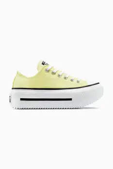 Converse tenisi Chuck Taylor All Star Lift Double Stack culoarea galben, A16283C imagine