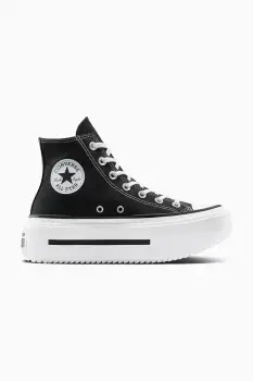 Converse tenisi Chuck Taylor All Star Lift Double Stack culoarea negru, A12975C imagine
