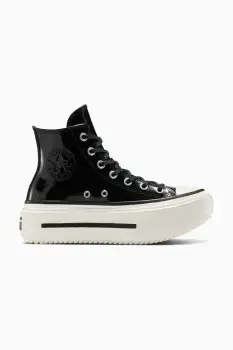 Converse tenisi Chuck Taylor All Star Lift Double Stack culoarea negru, A12977C imagine