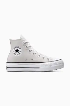 Converse tenisi Chuck Taylor All Star Lift femei, culoarea gri, A08287C imagine