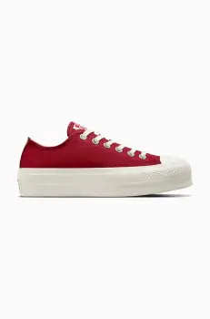 Converse tenisi Chuck Taylor All Star Lift Valentine's Day culoarea rosu, A13653C imagine